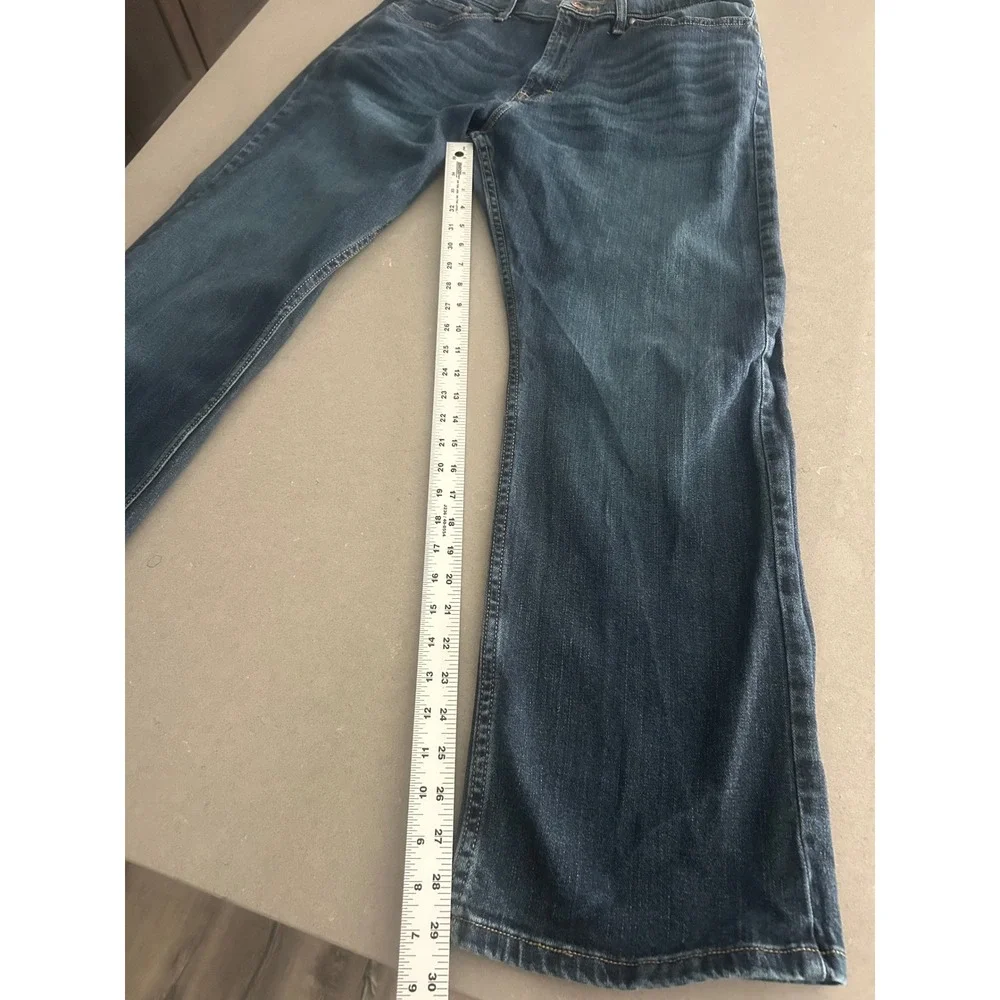 Wrangler Mens Relaxed Boot Jeans Dark Wash Size 36x30 Comfort‎ Fit